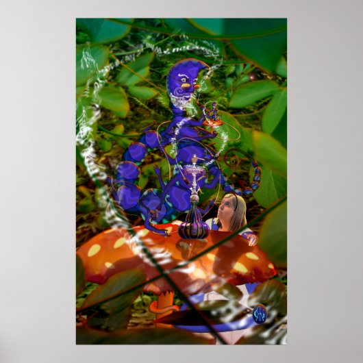 Poster Alice et la Caterpillar (Devant)