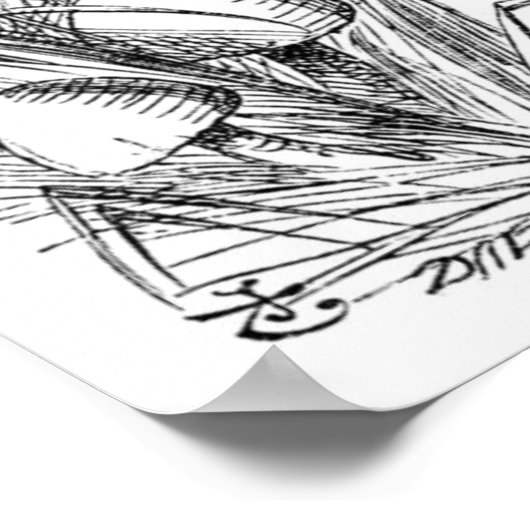 Poster Alice et la Caterpillar (Coin)