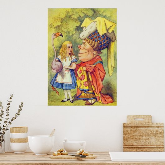 Poster Alice et la duchesse Couleur complète (Cuisine)