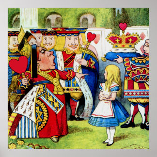 Poster Alice et la reine des coeurs au pays des merveille