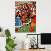 Poster Alice et la Reine Rouge (Bureau à domicile)
