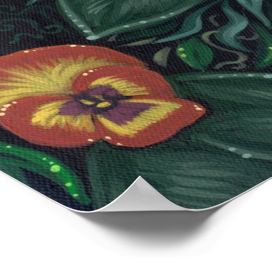 Poster Alice et l'art des fleurs Imprimer - au pays des m (Coin)