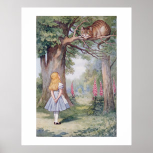 Poster Alice et le Chat du Cheshire,