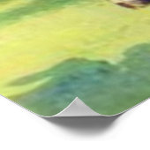 Poster Alice et le Chat du Cheshire Couleur Complète (Coin)