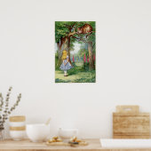 Poster Alice et le Cheshire Cat (Cuisine)
