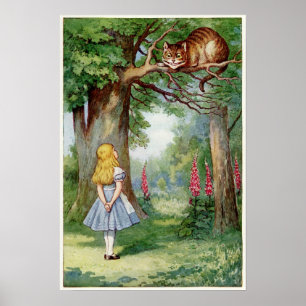 Poster Alice et le Cheshire Cat