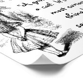 Poster Alice et le Cheshire Cat (Coin)