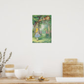Poster Alice et le Cheshire Cat (Cuisine)