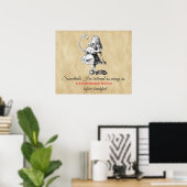 Poster Alice et le flamant rose (Bureau à domicile)