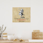 Poster Alice et le flamant rose (Cuisine)