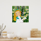 Poster Alice et le lapin blanc (Cuisine)