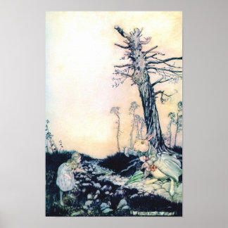 Poster Alice et le lapin blanc