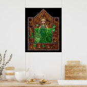 Poster Alice in Absinthe ART IMPRIMER steampunk au pays d (Cuisine)