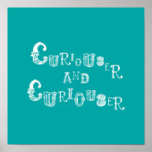 Poster Alice In Wonderland Imprimer - Alice Citer Curieux (Devant)