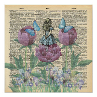 Poster Alice In Wonderland - Jardin des merveilles
