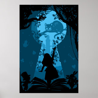 Poster Alice in Wonderland Story Book Art