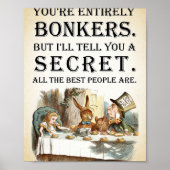 Poster Alice In Wonderland - Tea Party - Vous Êtes Entièr (Devant)