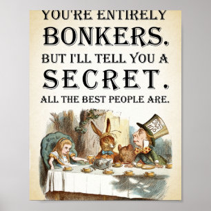 Poster Alice In Wonderland - Tea Party - Vous Êtes Entièr