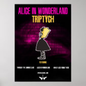 Poster "Alice In Wonderland : Triptych" (Devant)
