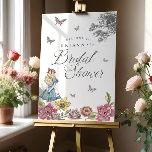 Poster Alice In Wonderland Vintage Story Fête des mariées