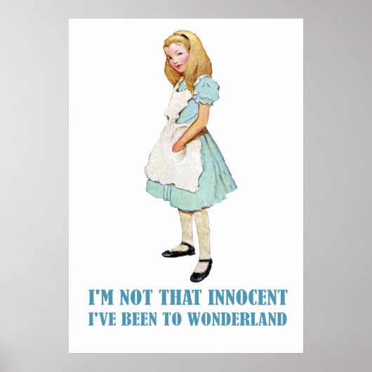 POSTER ALICE - JE NE SUIS PAS SI INNOCENT (Devant)