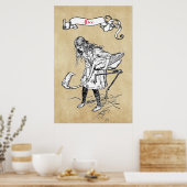 Poster Alice jouant au croquet avec flamant (Cuisine)