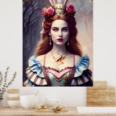 Poster Alice la reine du lapin (Cuisine)