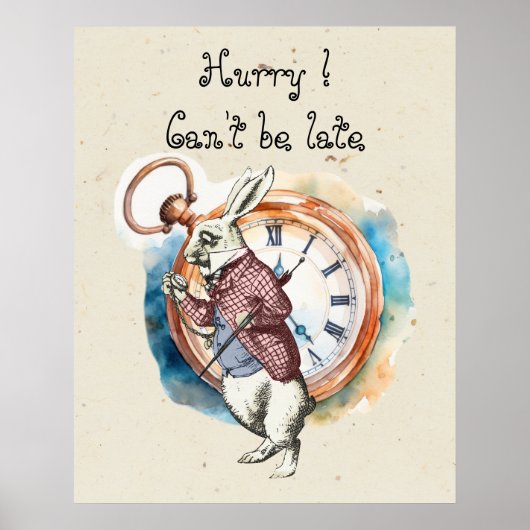 Poster Alice - Lapin Blanc 1865 (Devant)