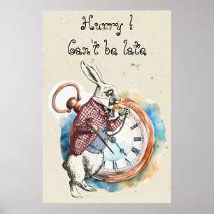 Poster Alice - Lapin Blanc 1865