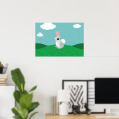 Poster Alice le lapin (Bureau à domicile)