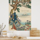 Poster Alice Lost in Japan | Ukiyo-e Mad Journey (Cuisine)
