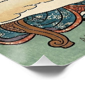 Poster Alice Lost in Japan | Ukiyo-e Mad Tea Party (Coin)