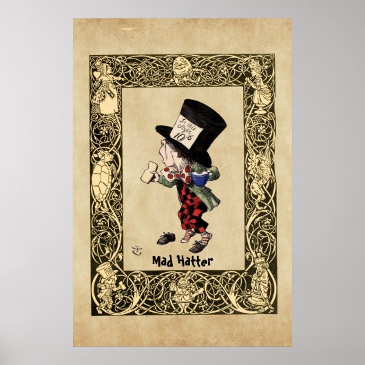 Poster Alice - Mad Hatter 1865 (Devant)