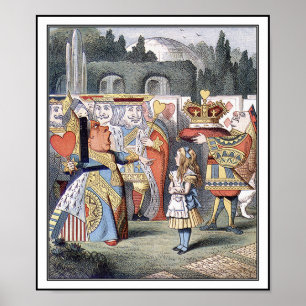 Poster: Alice ontmoet de koningin van het hart Poster