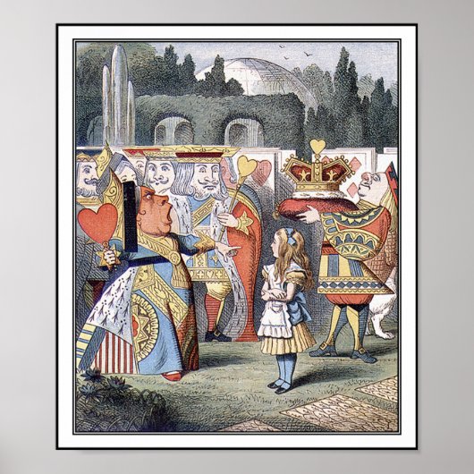 Poster: Alice ontmoet de koningin van het hart Poster (Voorkant)