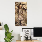 Poster Alice par Arthur Rackham (Bureau à domicile)