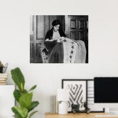 Poster Alice Paul, Drapeau du Suffrage, années 1910 (Bureau à domicile)