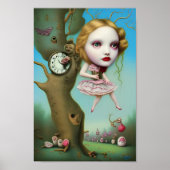 Poster Alice - Quirky Surreal Pop Art (Devant)