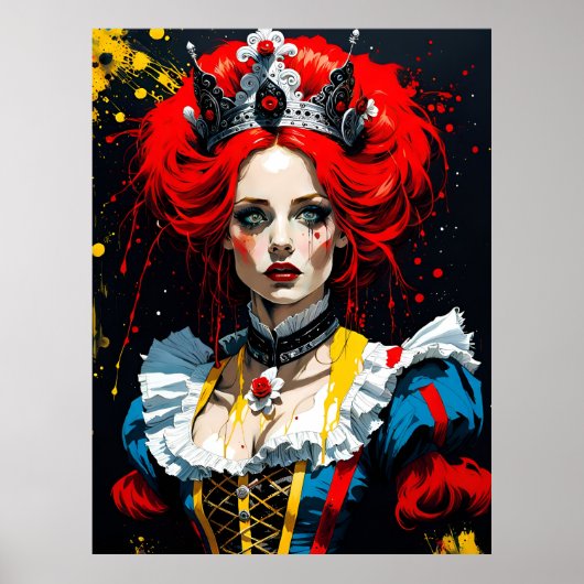 Poster Alice, reine rouge (Devant)