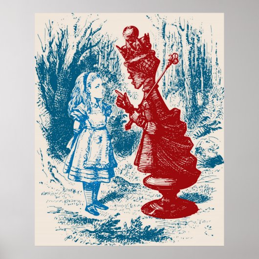 Poster Alice Rencontre La Reine Rouge (Devant)