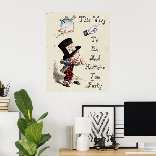 Poster Alice - Thé à la folie avec le Chapelier 1865
