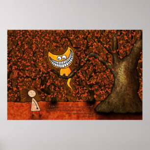Poster Alice un chat au pays des merveilles - Cheshire