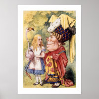 Alice vintage au pays des merveilles avec la reine