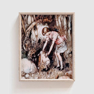 Poster Alice vintage au Pays des Merveilles Le Cochon De 