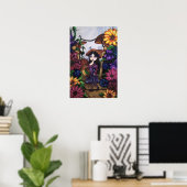 Poster "ALICE" Wonderland Imaginaire Art Imprimer (Bureau à domicile)