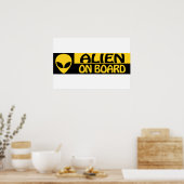 POSTER ALIEN À BORD (Cuisine)