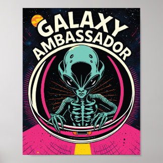 Poster Alien Ambassadeur Galaxy