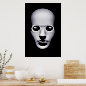 Poster Alien avec lunettes Tête d'affiche d'horreur (Cuisine)