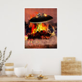 Poster Alien BB-Q (Cuisine)