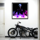 Poster Alien Biker (Dreamy Version)